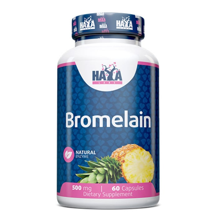 HAYA LABS Bromelain 500 mg / 60 Caps